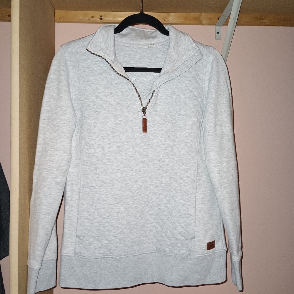 L.L. Bean Quilted Quarter Zip Pullover